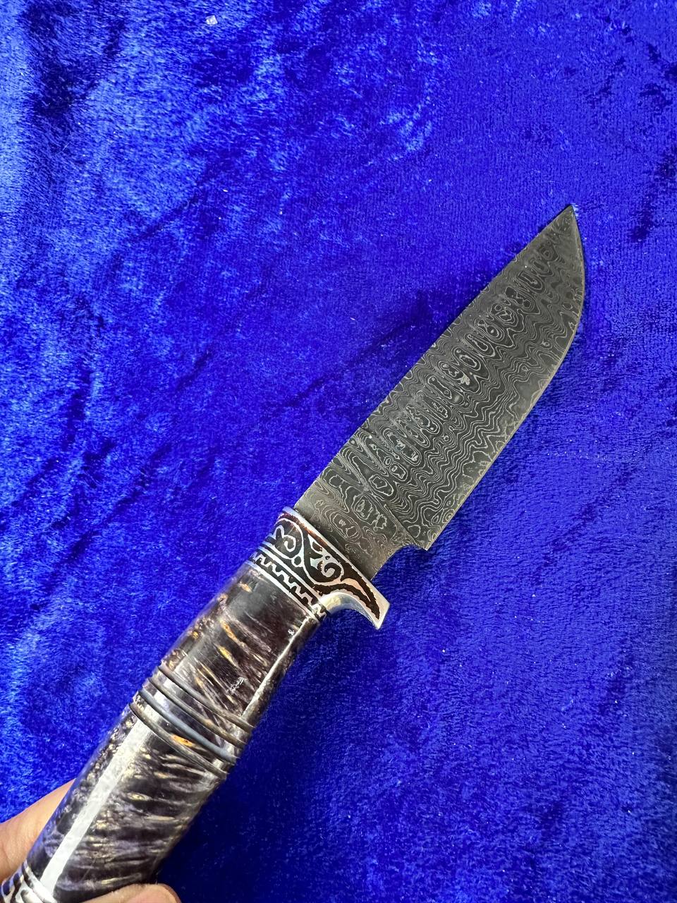 Uzbek Pichoq National Knife, Chust Region, Sharp Metal Blade, Leather Sheath