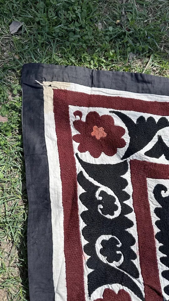 Vintage Uzbek Suzani Wall Hanging & Tablecloth