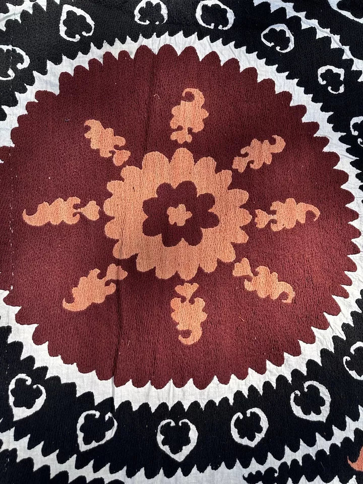 Vintage Uzbek Suzani Wall Hanging & Tablecloth