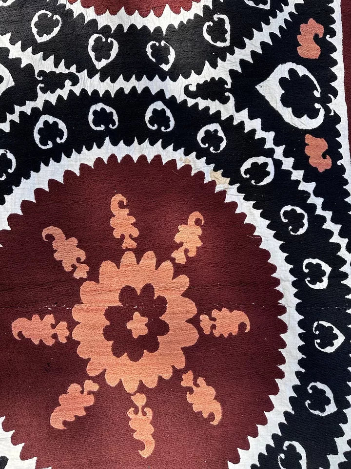 Vintage Uzbek Suzani Wall Hanging & Tablecloth